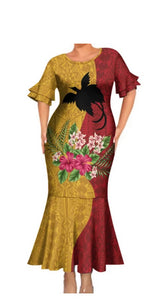 Papua New Guinea: Family Matching - Hibiscus Floral